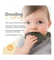 BooginHead Baby Cotton Baby Bandana Teething Bib 2-Pack