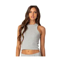 Women's Rebekah Ribbed Tank Top - Gray