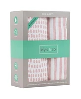 Ely's & Co. Baby Fitted Waterproof Crib Sheet 100% Combed Jersey Cotton