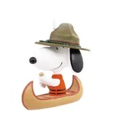 Hallmark Christmas Ornament Peanuts Snoopy in Canoe - Multi