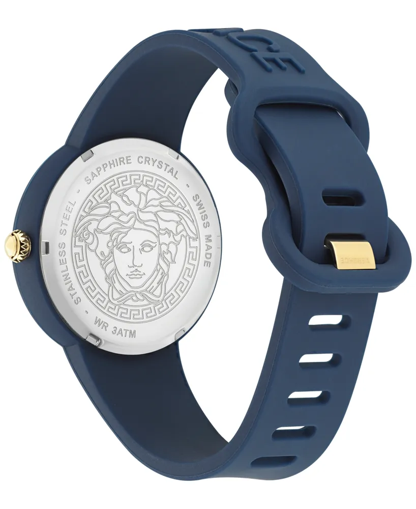 Versace Women's Swiss Medusa Pop Silicone Strap Watch 39mm Set