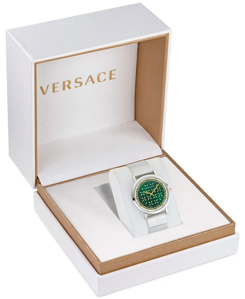 Versace Women's Swiss New Generation Stainless Steel Mesh Bracelet Watch 36mm