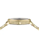 Versace Women's V-Dollar Ion-Plated Gold-Tone Stainless Steel Bracelet Watch 37mm