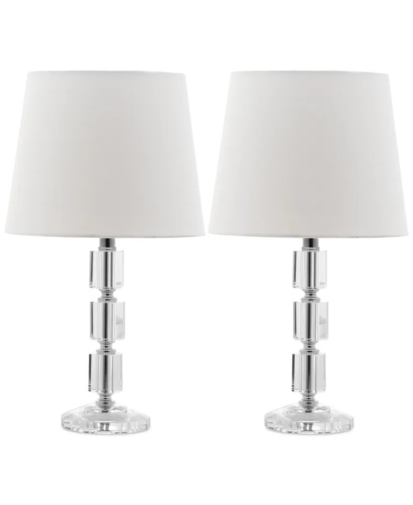 Safavieh Set of 2 Erin Crystal Cube Lamps