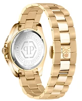 Philipp Plein Men's Gmt-i Challenger Gold-Tone Stainless Steel Bracelet Watch 44mm