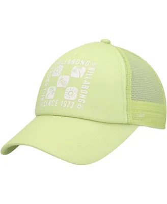 Big Girls Billabong Neon Green Ohana Trucker Snapback Hat