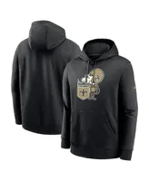 Men's Nike Black New Orleans Saints Rewind Club Pullover Hoodie