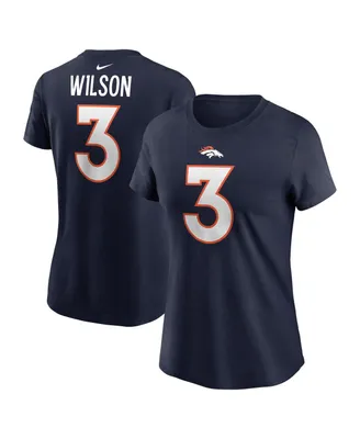 Women's Nike Russell Wilson Navy Denver Broncos Player Name and Number T-shirt