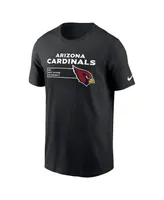 Men's Nike Black Arizona Cardinals Division Essential T-shirt