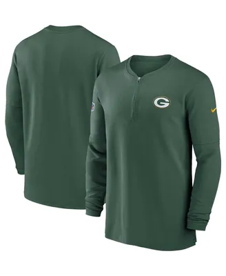 Men's Nike Green Bay Packers 2023 Sideline Performance Long Sleeve Quarter-Zip Top