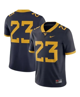 Men's Nike #23 Navy West Virginia Mountaineers Game Jersey