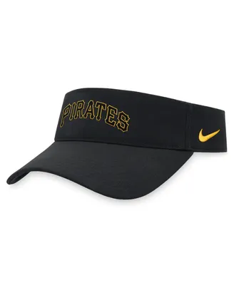 Men's Nike Black Pittsburgh Pirates Wordmark Performance Adjustable Visor