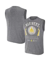 Men's Darius Rucker Collection by Fanatics Charcoal Seattle Mariners Muscle Tank Top