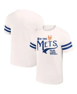 Men's Darius Rucker Collection by Fanatics Cream New York Mets Yarn Dye Vintage-Like T-shirt