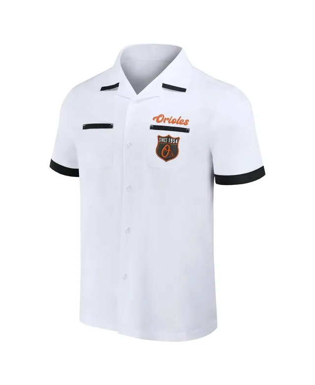 Men's San Francisco Giants Darius Rucker Collection by Fanatics White  Bowling Button-Up Shirt