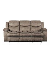 White Label Veloce 88" Double Glider Reclining Sofa