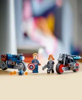 Lego Super Heroes Marvel 76260 Black Widow & Captain America Motorcycles Toy Building Set