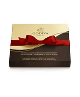 Godiva Assorted Dark Chocolate Gift Box, Red Ribbon, 18 Piece