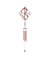 Fc Design 31" Long Spiral Wind Chime with Copper Gem