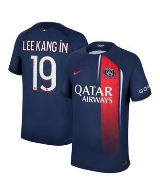 Men's Nike Lee Kang Navy Paris Saint-Germain 2023/24 Home Authentic Player Jersey
