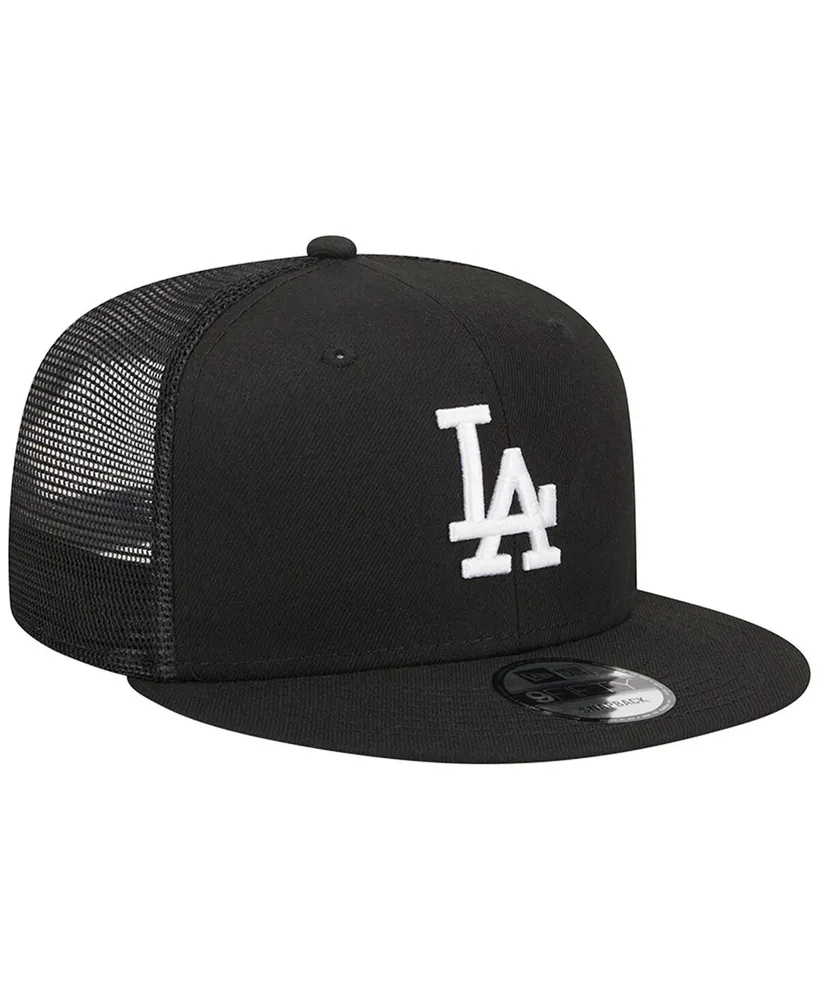 Men's New Era Black Los Angeles Dodgers Trucker 9FIFTY Snapback Hat