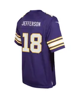 Big Boys Nike Justin Jefferson Purple Minnesota Vikings Classic Player Game Jersey