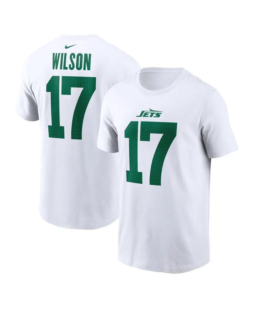 Men's Nike Garrett Wilson White New York Jets Legacy Player Name and Number T-shirt