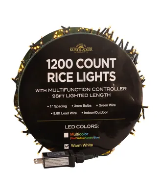 Kurt Adler 1200-Light 98' Warm Led Rice Light Set