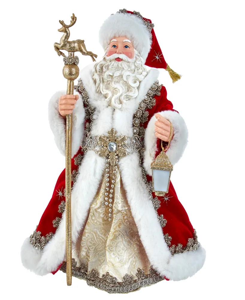 Kurt Adler 10.5" Fabriche Regal Santa Table Piece