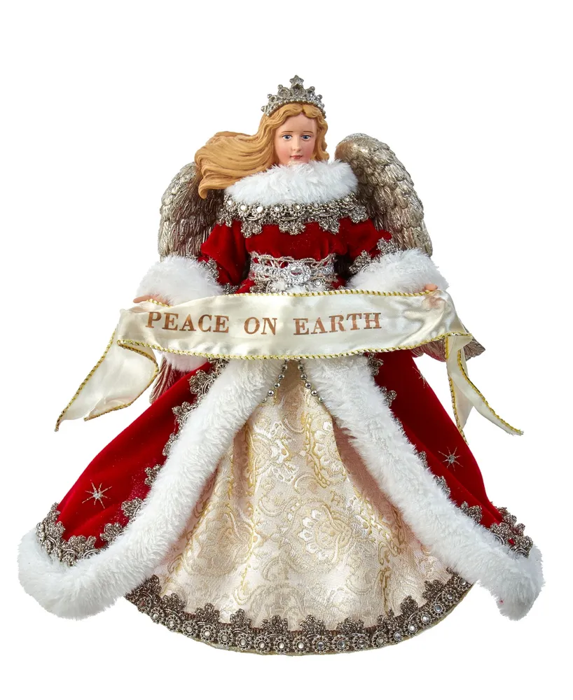 Kurt Adler 10" Fabriche Regal Angel Treetop