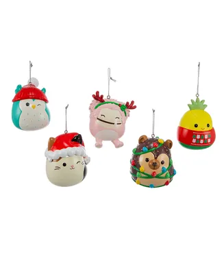 Squishmallows Blow Mold Ornaments, 5 Assorted Set