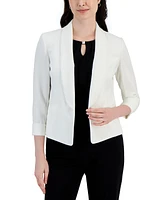 Kasper Women's 3/4-Sleeve Shawl-Collar Blazer