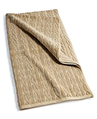 Lauren Ralph Sanders Cable Bath Towel, 30" x 56"