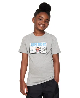 Nike Big Kids Sportswear Graphic Cotton T-shirt