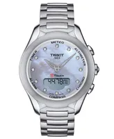 Tissot Women's Swiss Digital T-Touch Lady Solar Diamond (1 ct. t.w.) Stainless Steel Bracelet Watch 40mm