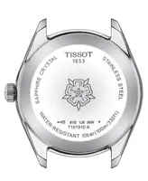 Tissot Women's Swiss Pr 100 Sport Chic Diamond (1/20 ct. t.w.) Stainless Steel Bracelet Watch 36mm