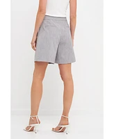 endless rose Women's Pleated Tailored Shorts