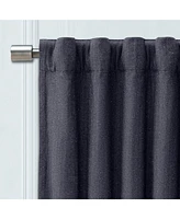 Ricardo Chevron 80C/20P Sustainable Triple Lined Rod Pocket w/Back Tabs Curtain Panel 48"W x 96"L