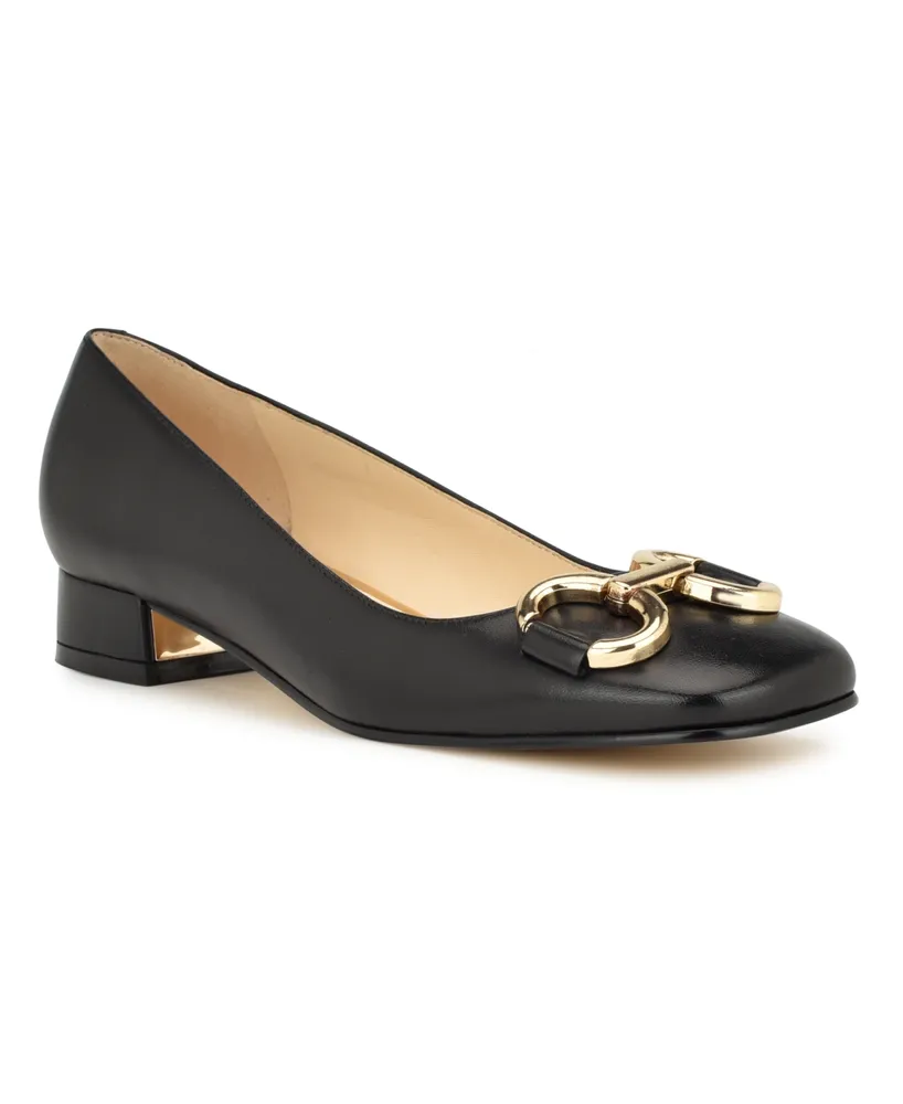 Nine West Women's Works Slip-On Square Toe Dress Pumps