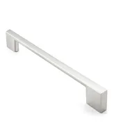 Cauldham Pack Modern Kitchen Cabinet Hardware 6.25" Satin Nickel