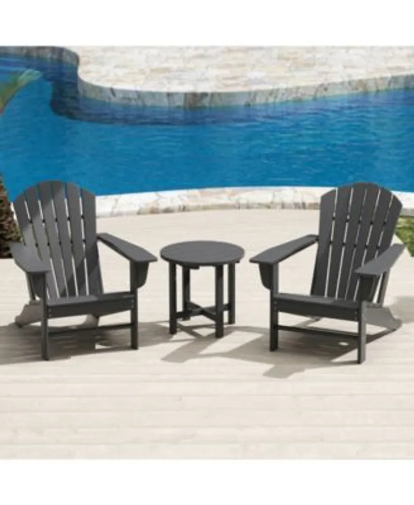 Westintrends Dylan Outdoor Poly Adirondack Collection