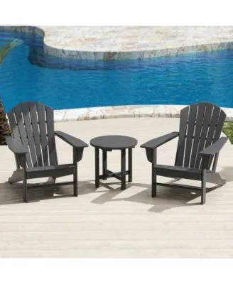 Westintrends Dylan Outdoor Poly Adirondack Collection