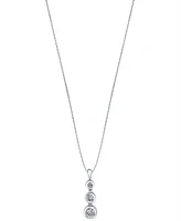 Sirena Energy Diamond Three-Stone Pendant Necklace (1/3 ct. t.w.) in 14k Yellow Gold or White Gold