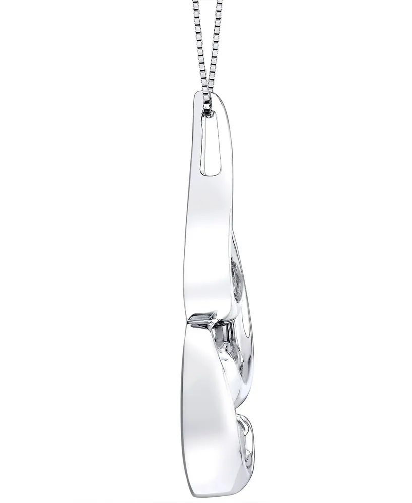 Sirena Energy Diamond Swirl Pendant Necklace (3/8 ct. t.w.) in 14k White Gold