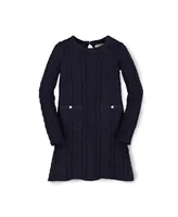 Hope & Henry Baby Girls Milano Tipped Sweater Dress