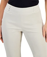 Jm Collection Petite Rivet-Detail Capri Pants, Created for Macy's