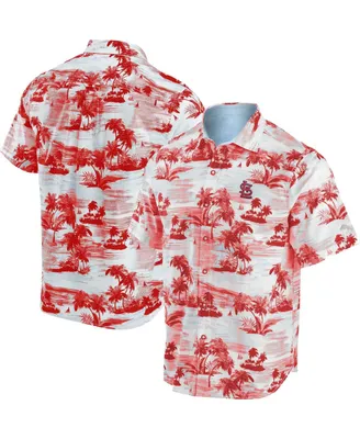 Men's Tommy Bahama Red St. Louis Cardinals Tropical Horizons Button-Up Shirt