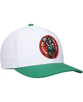 Men's Mitchell & Ness White, Green Boston Celtics Hardwood Classics Core 2-Tone 2.0 Pro Snapback Hat