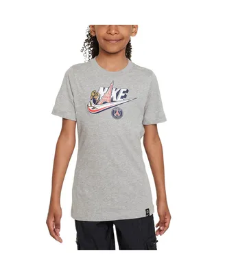 Big Boys Nike Heather Gray Paris Saint-Germain Futura T-shirt