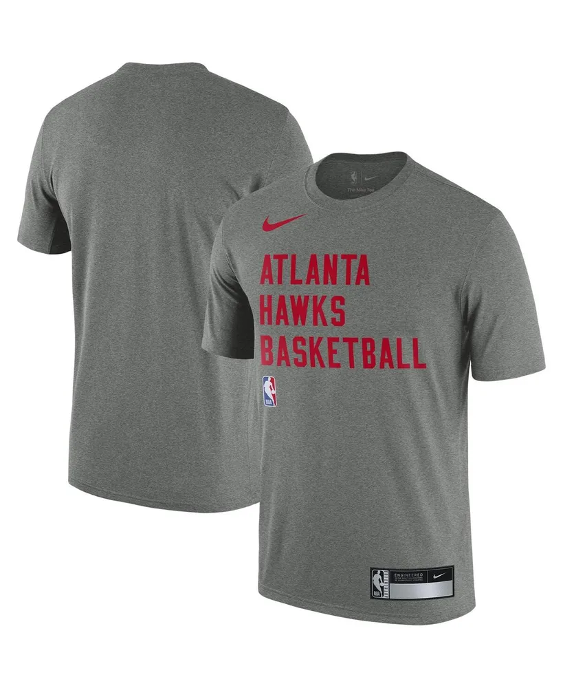 Men's Nike Heather Gray Atlanta Hawks 2023/24 Sideline Legend Performance Practice T-shirt